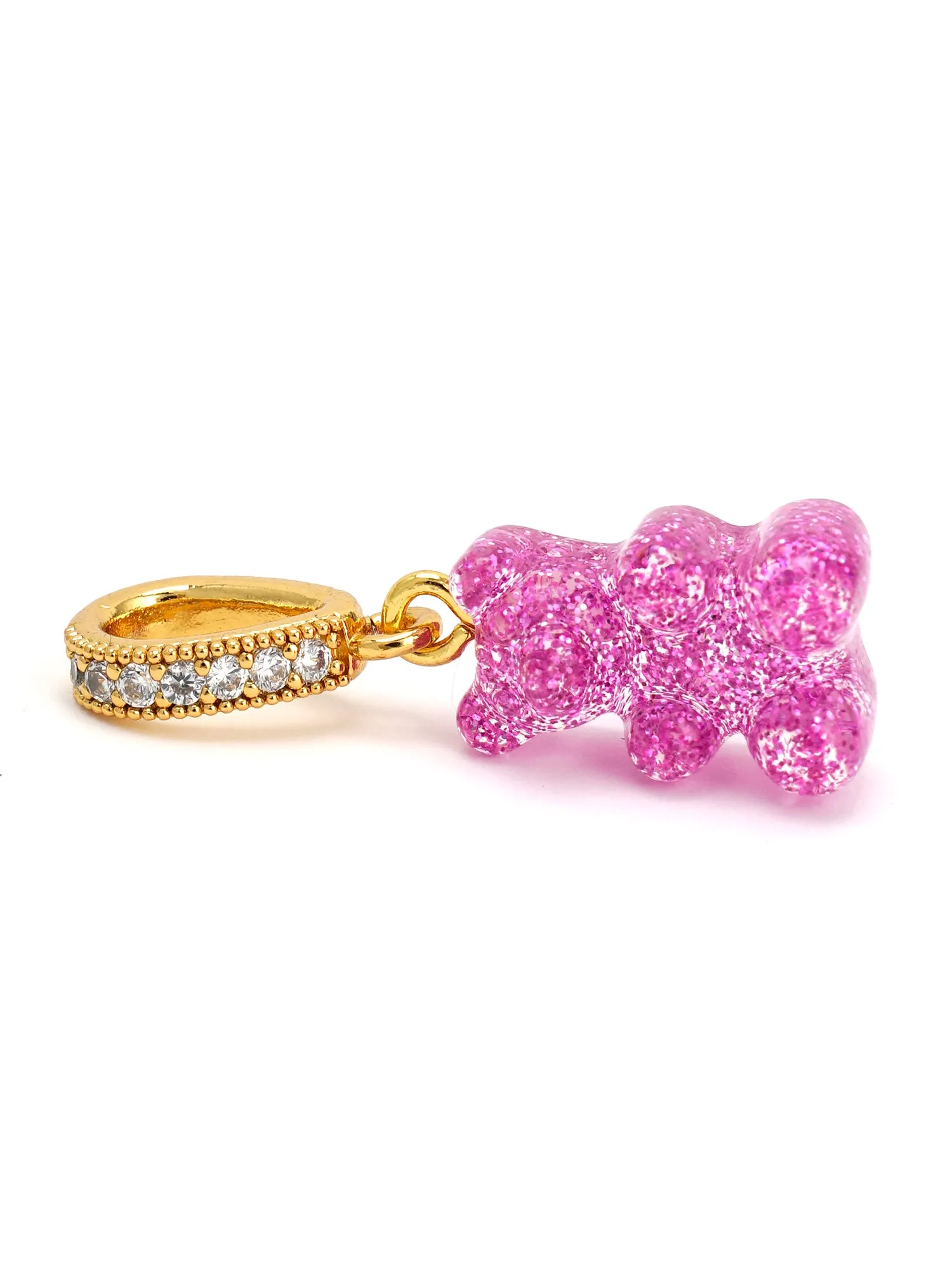 Nostalgia bear - Pave Connector - Magenta