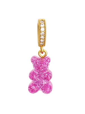 Nostalgia bear - Pave Connector - Magenta