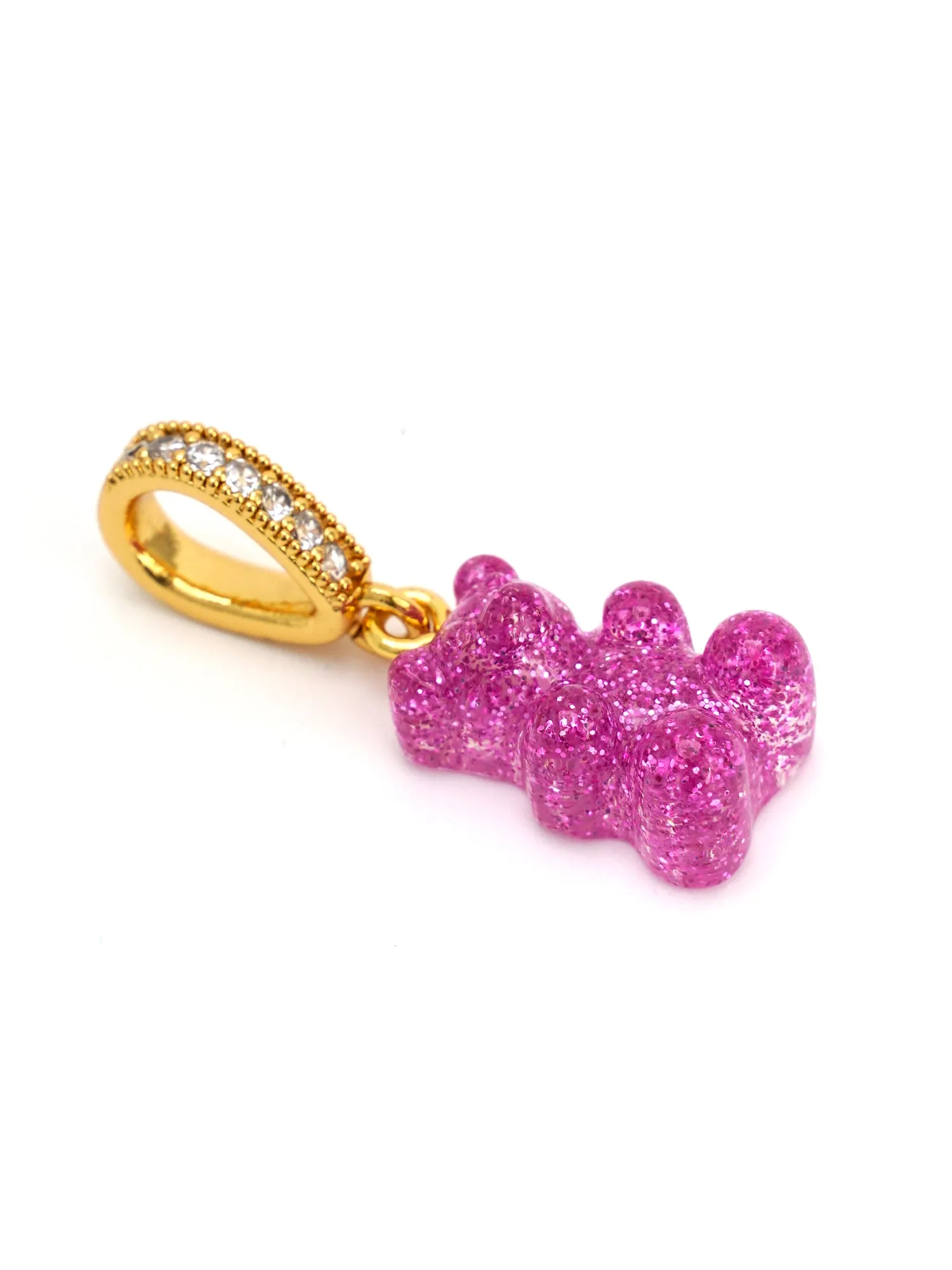 Nostalgia bear - Pave Connector - Magenta