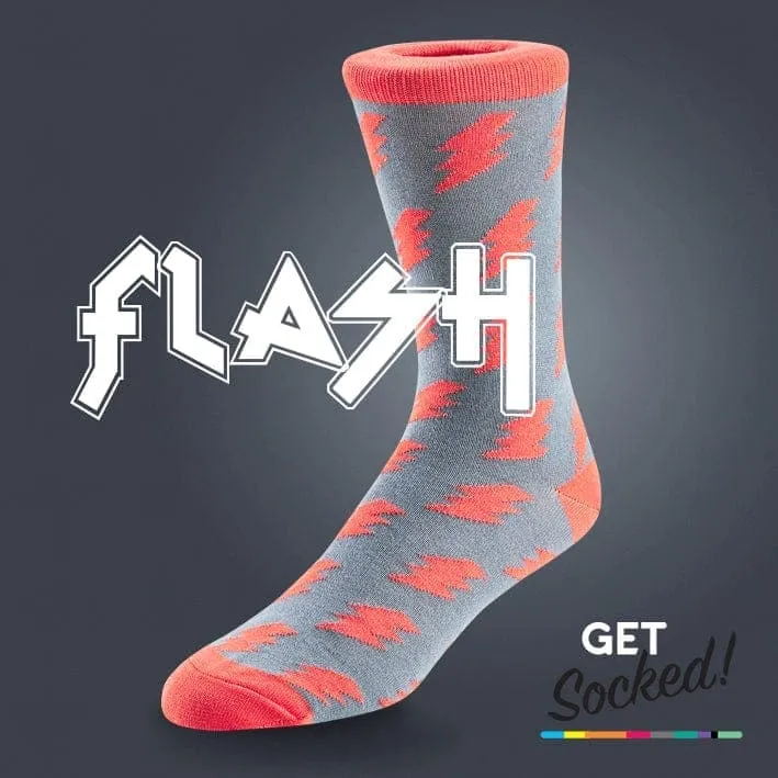 Orange Flashes - Bamboo Socks