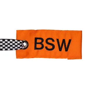 Orange Luggage Tag