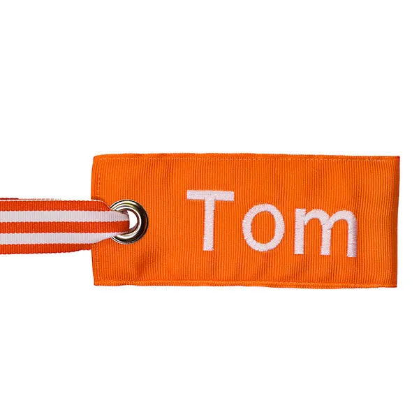 Orange Luggage Tag