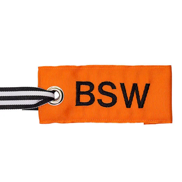 Orange Luggage Tag