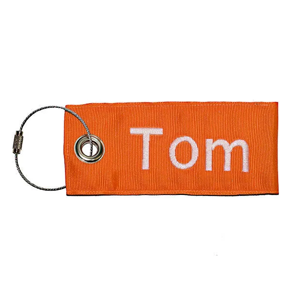 Orange Luggage Tag