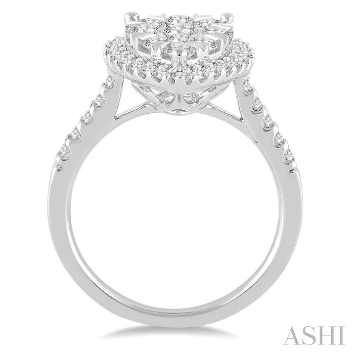 PEAR SHAPE LOVEBRIGHT ESSENTIAL DIAMOND ENGAGEMENT RING