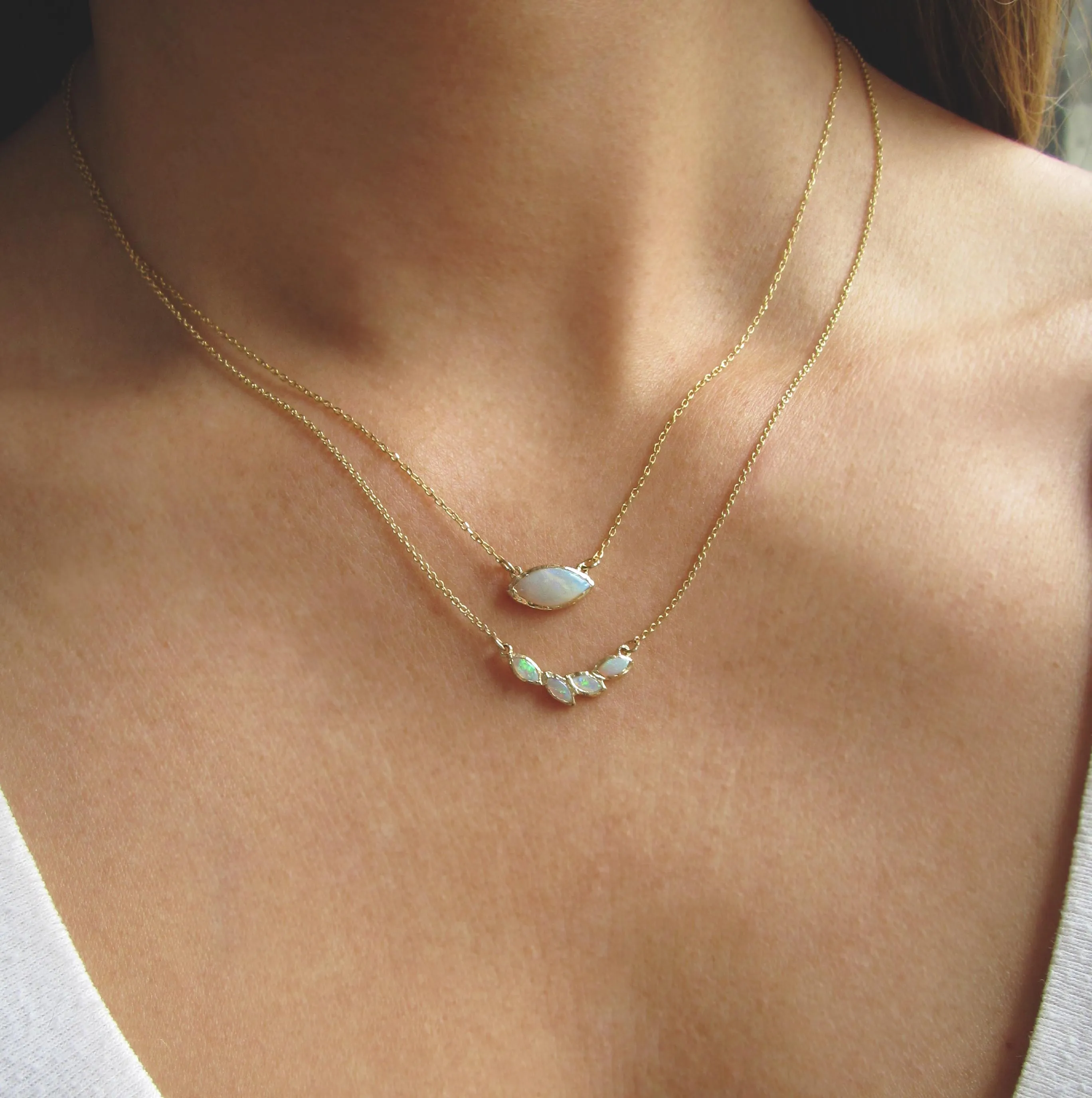 Petal Opal Necklace