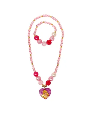 Pink Poppy Disney Aurora Necklace and Bracelet Set