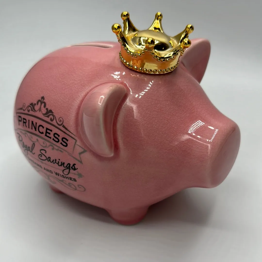 Princess Pink Money Piggy Bank