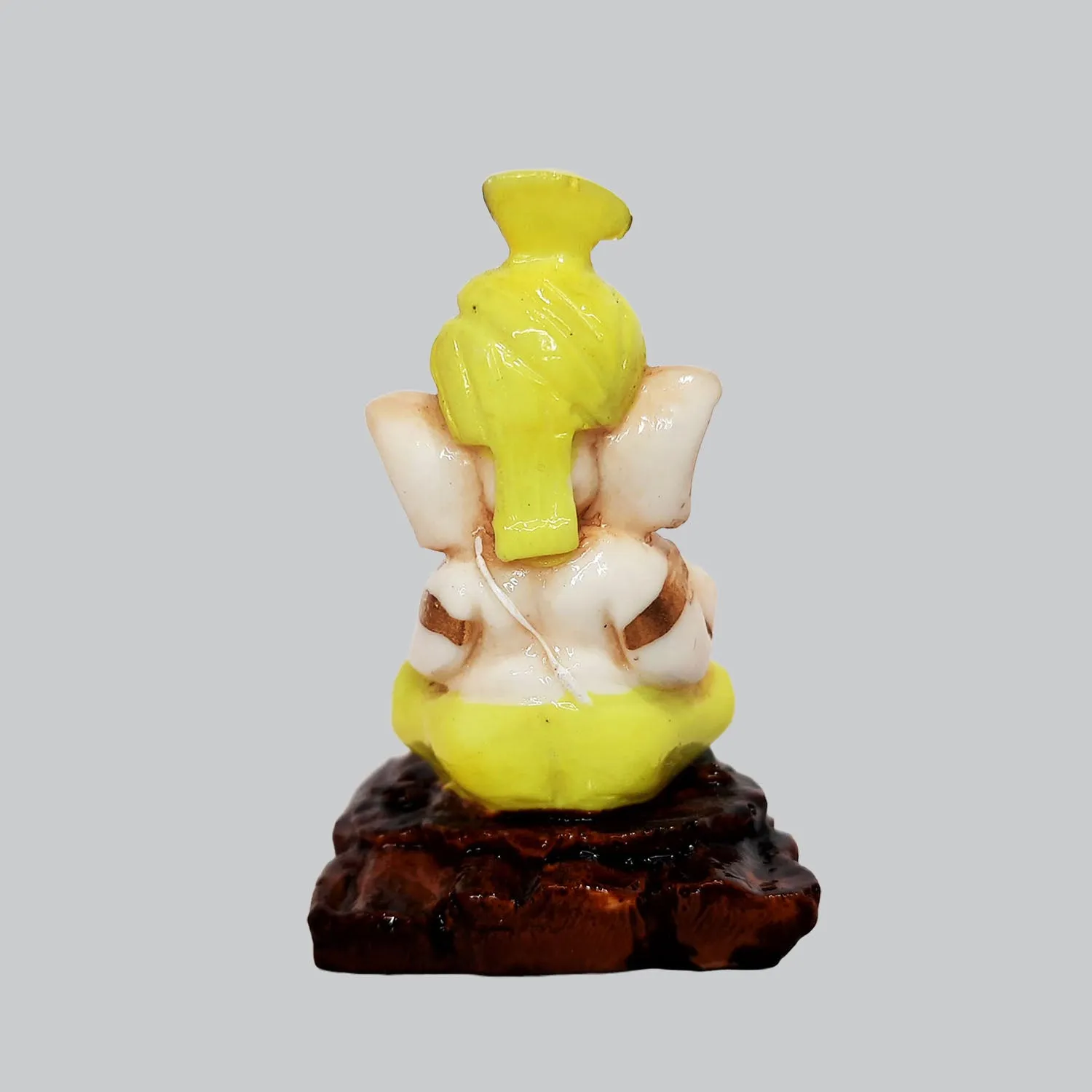 Resin Car Ganesha with Pagadi 2.5 in