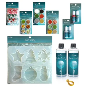 Resin Craft Holiday Ornament Kit