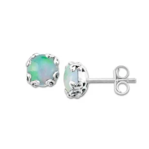 Samuel B. Opal Birthstone Glow Stud Earrings - October