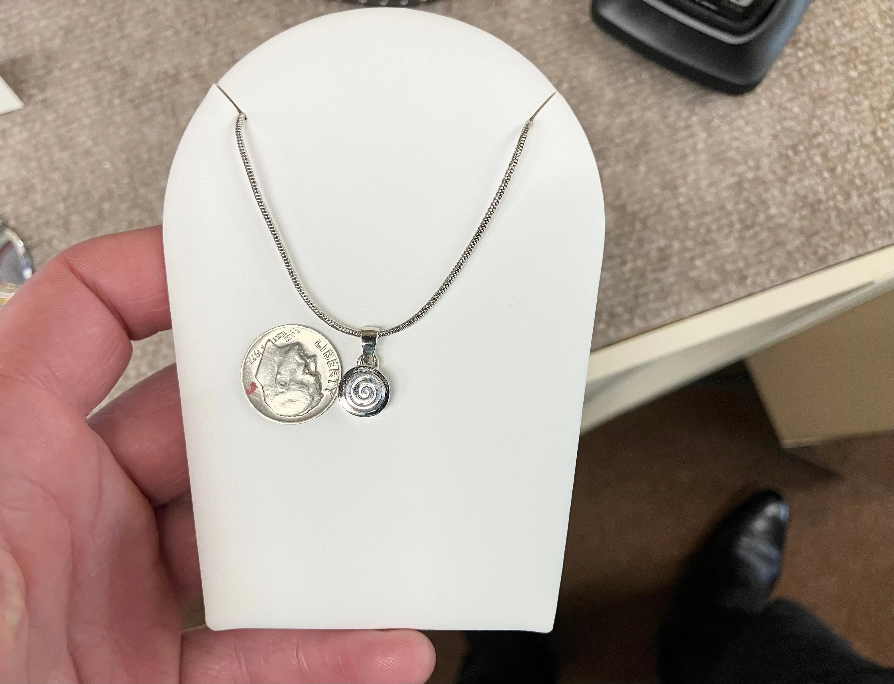 Silver Pendant With Chain