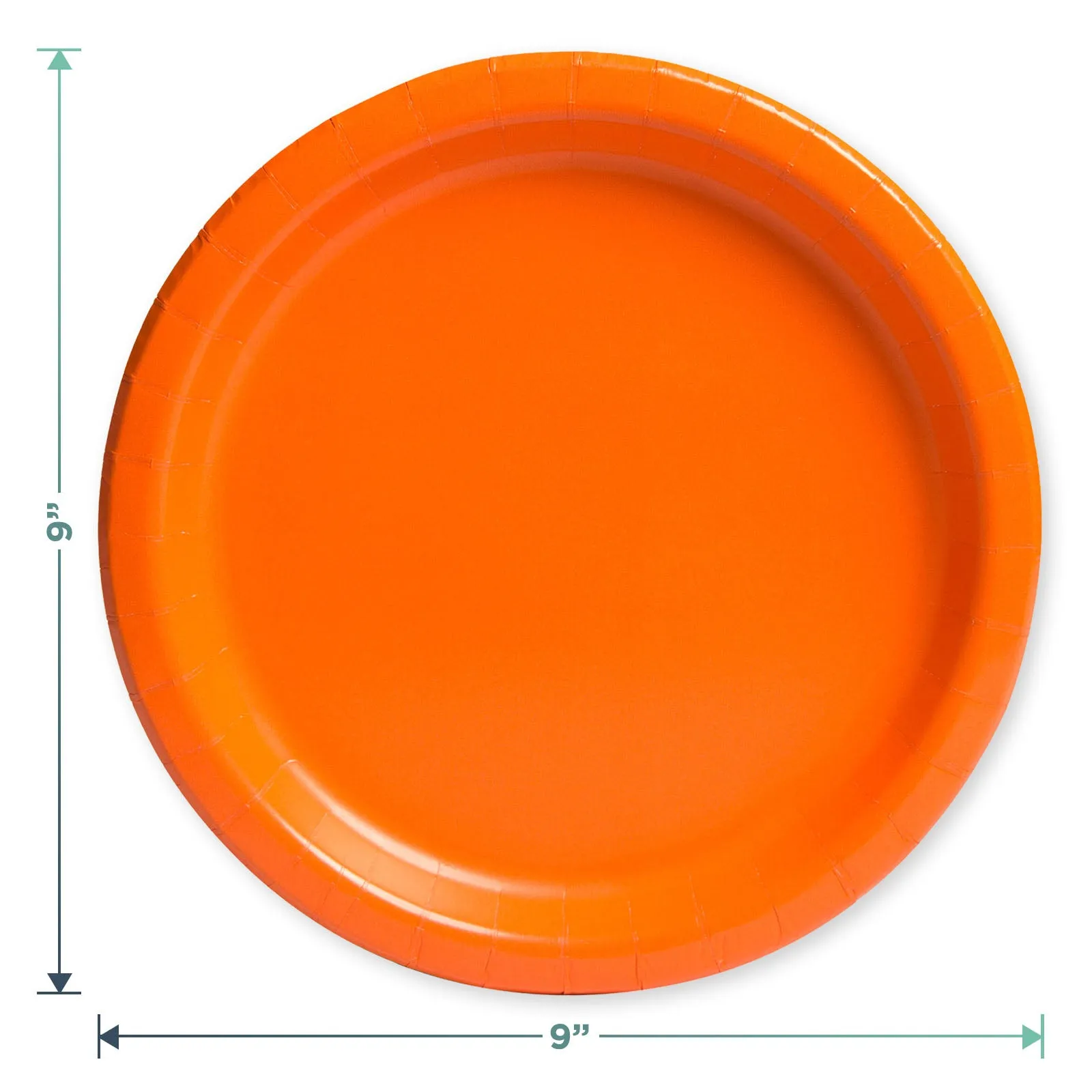 Solid Orange Paper Dinner Plates and Lunch Napkins - Pumpkin Orange Party Supplies For Birthdays, Fall Parties, Halloween, and More (Serves 16)