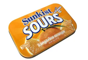 Sunkist Tangerine Orange Sours Candy 1.76oz