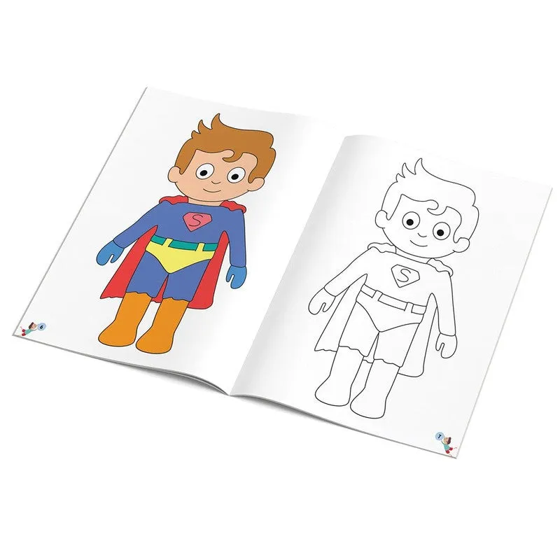 Super Heroes Coloring Book For Kids