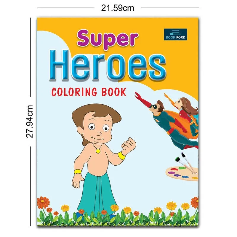 Super Heroes Coloring Book For Kids