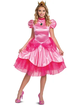 Super Mario Princess Peach Deluxe Plus Size Womens Costume