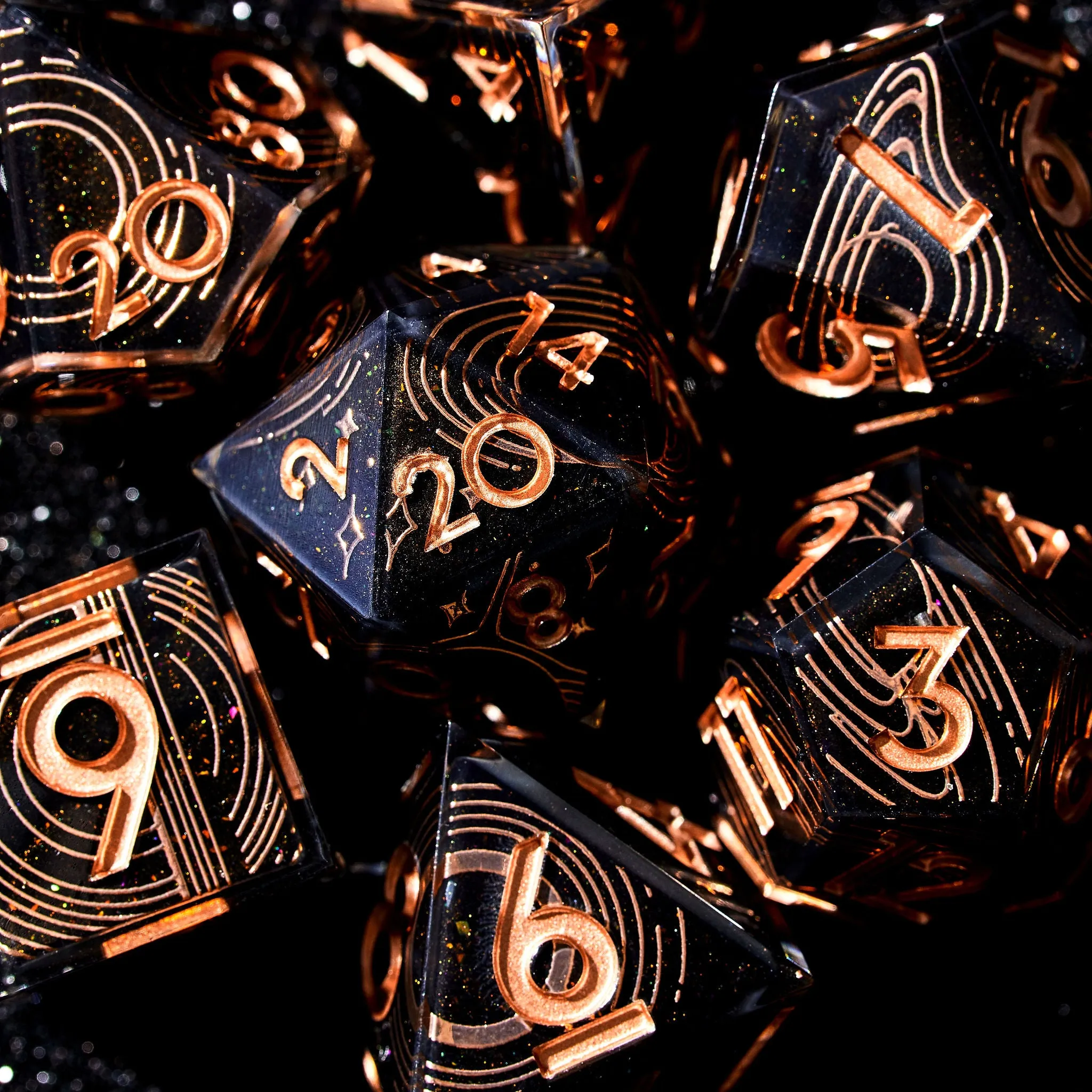 Supernova 7-Piece Iconic Dice Set