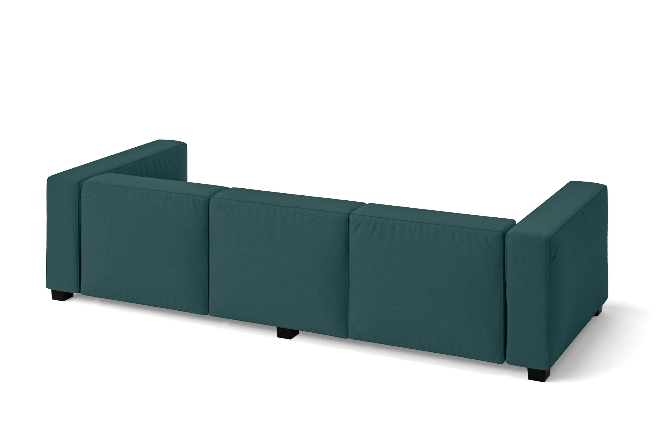 Taranto 3 Seater Sofa Teal Linen Fabric