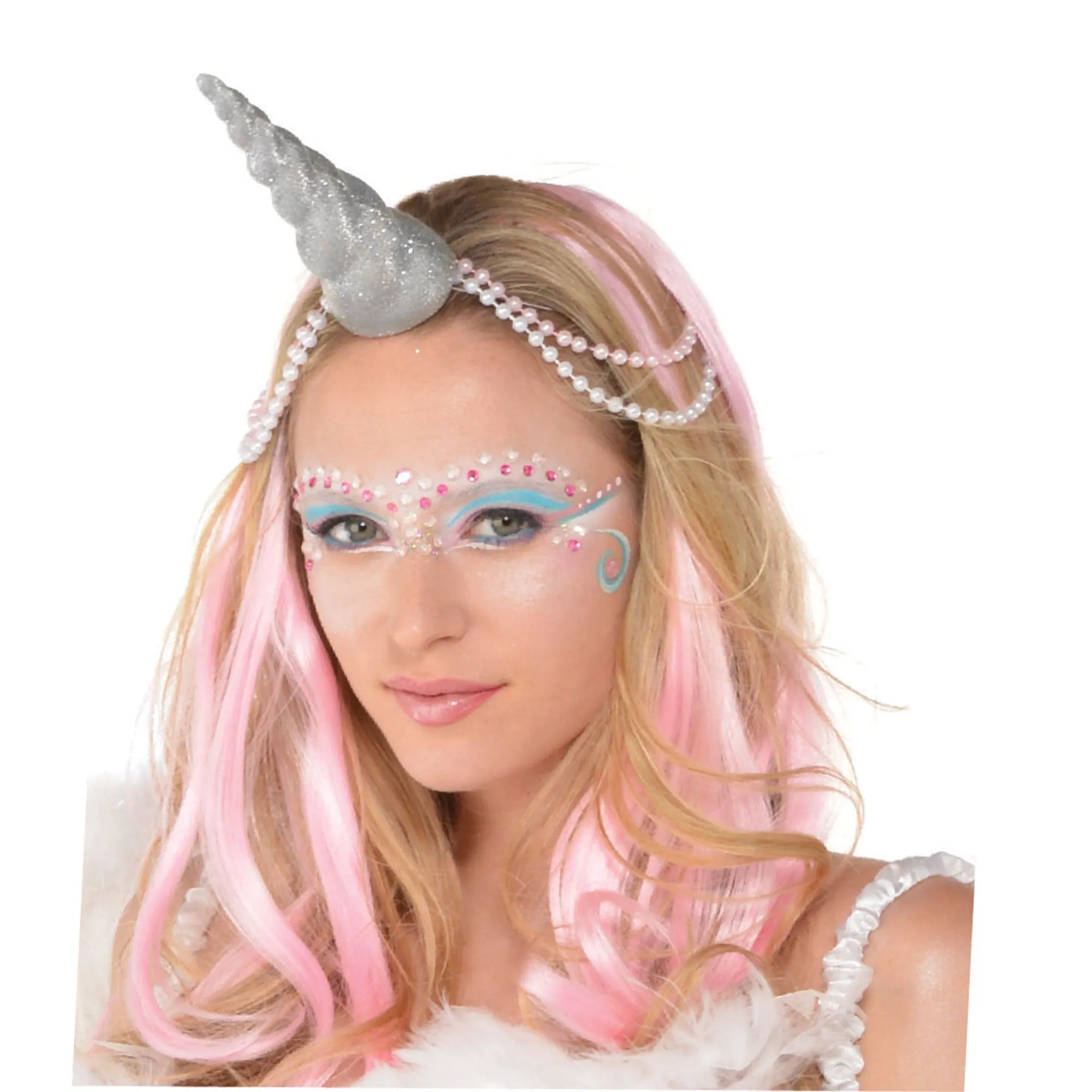 Unicorn Horn Silver Glittered