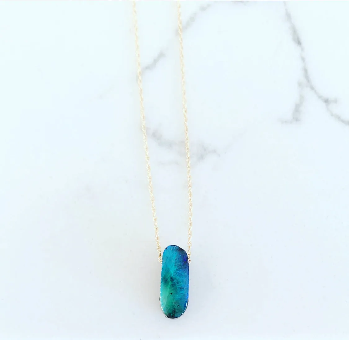 Universe in a Drop - Opal Necklace