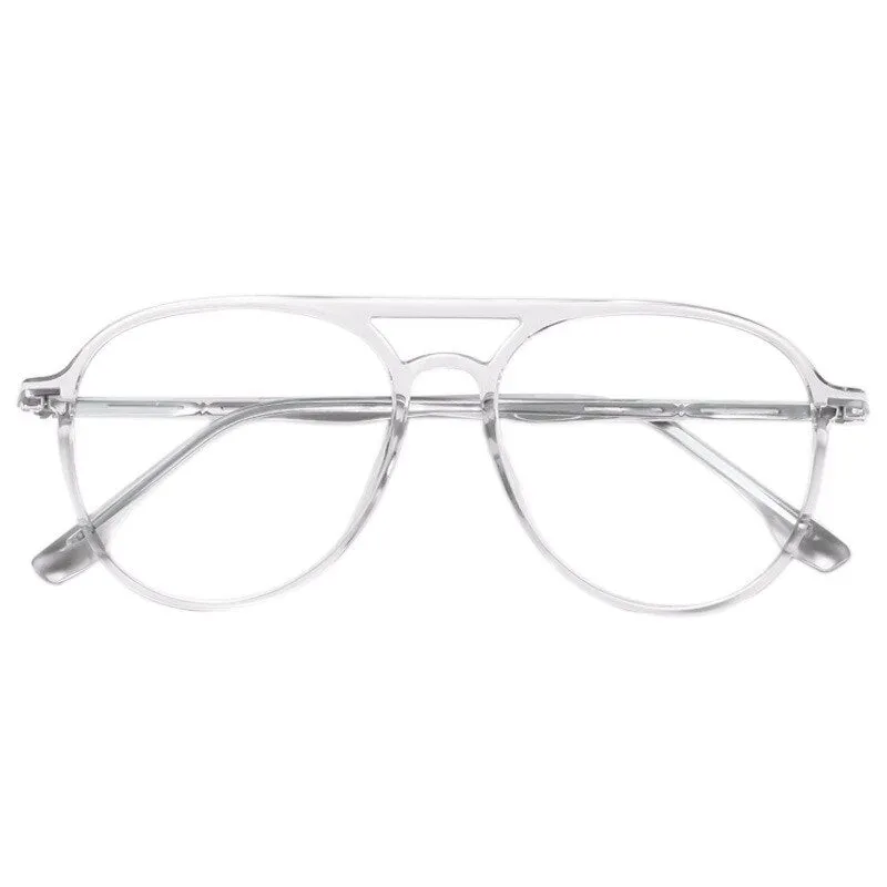 Yimaruili Unisex Full Rim TR 90 Resin Double Bridge Frame Eyeglasses 6537